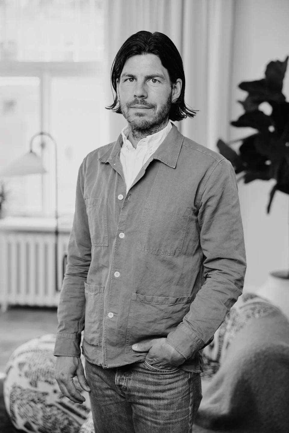 En bild på en av ägarna, Johan Bondebjer
